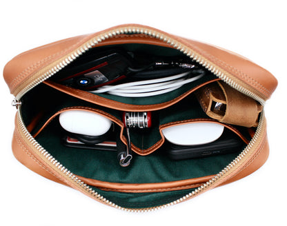 Estuche organizador de cuero premium