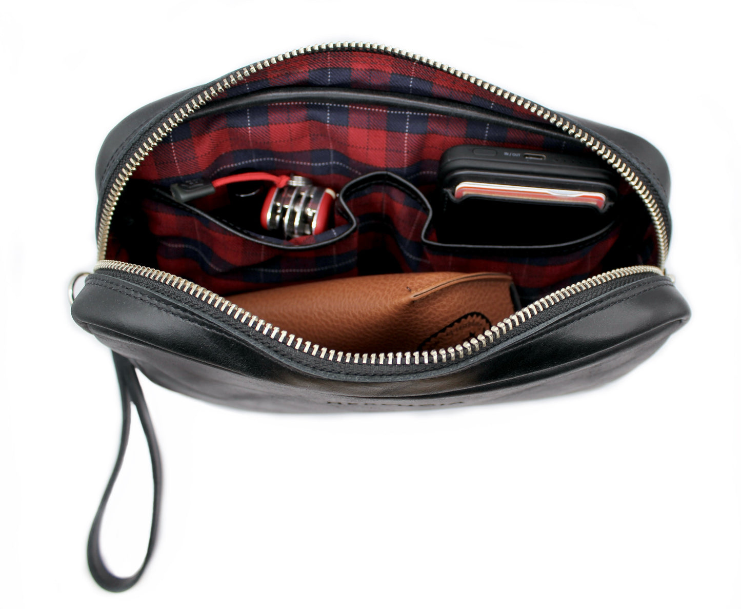 Estuche organizador de cuero premium
