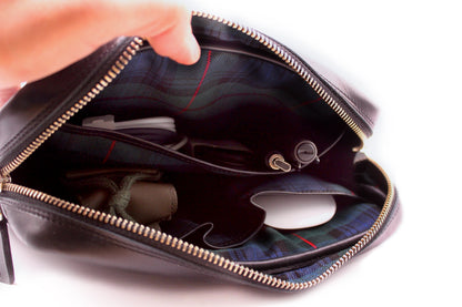 Estuche organizador de cuero premium