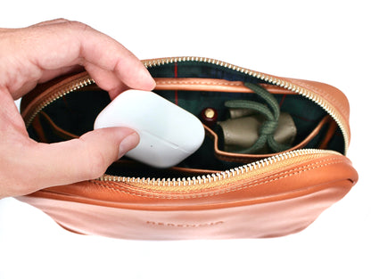 Estuche organizador de cuero premium